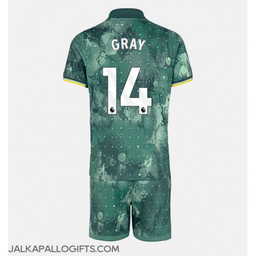 Tottenham Hotspur Archie Gray #14 Kolmas Peliasu Lasten 2024-25 Lyhythihainen (+ Lyhyet housut)